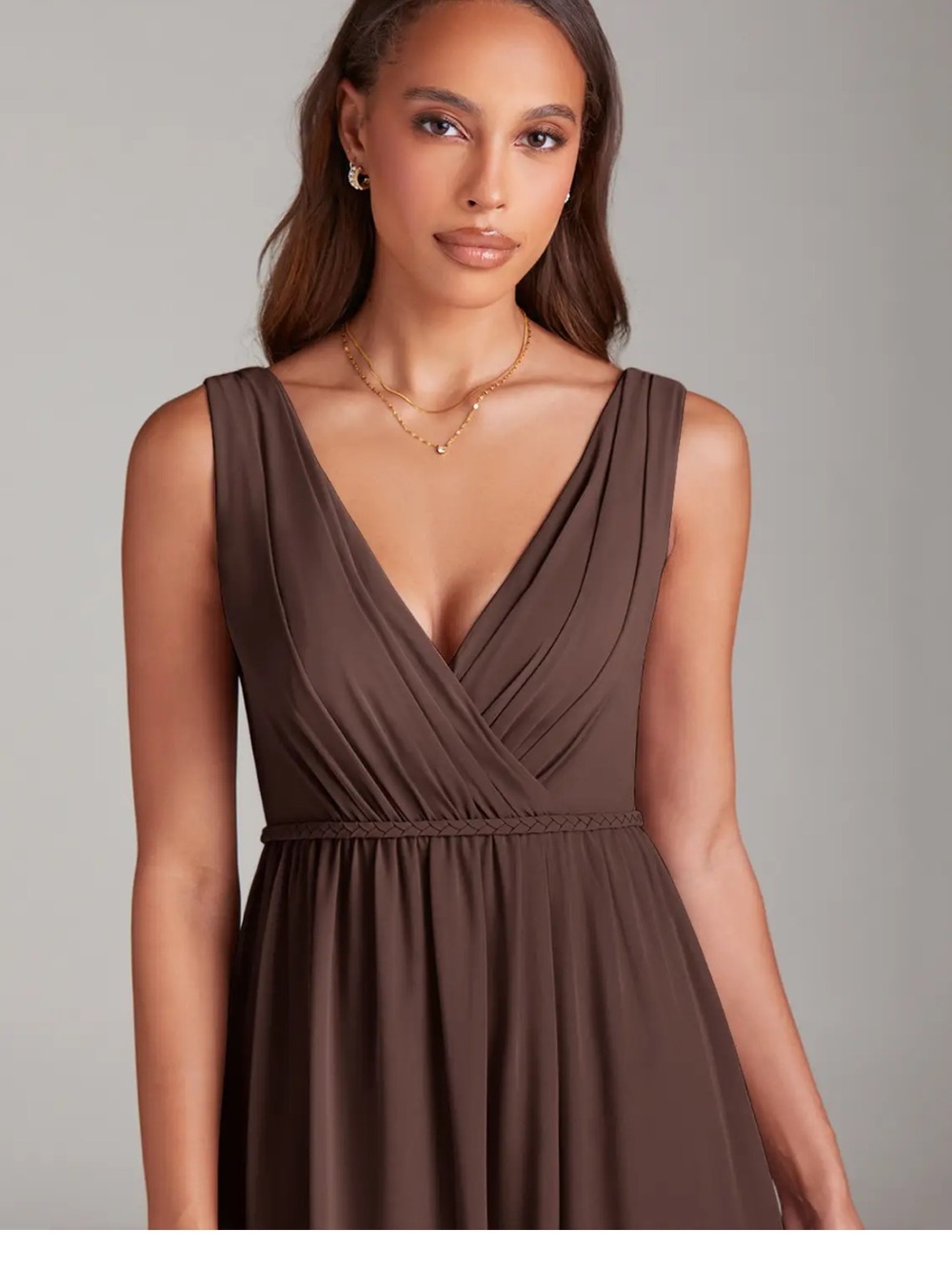 Azazie Ganache A26 Chiffon Dress